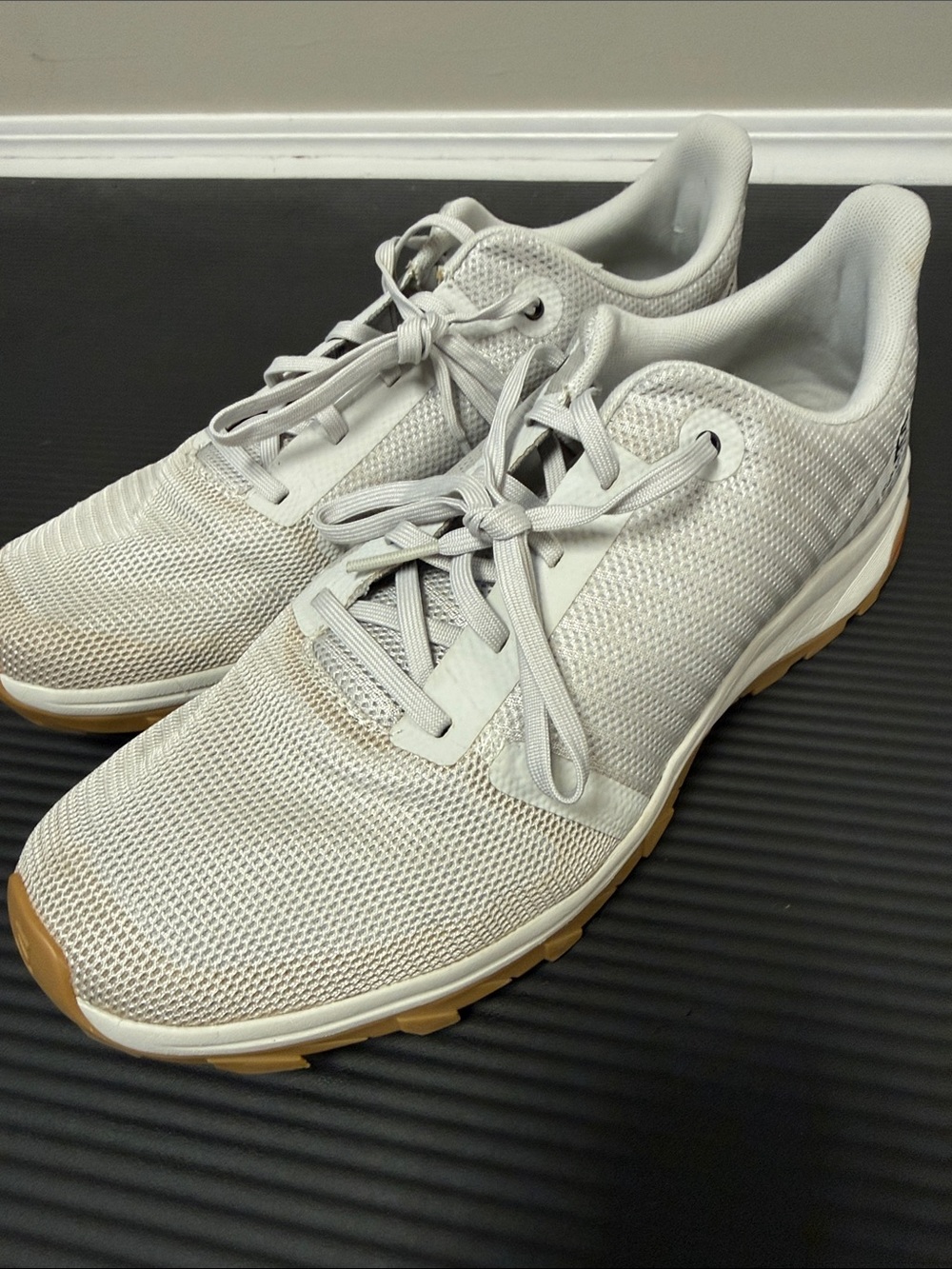 Salomon Men's Lightweight White Mesh Athletic Sneakers